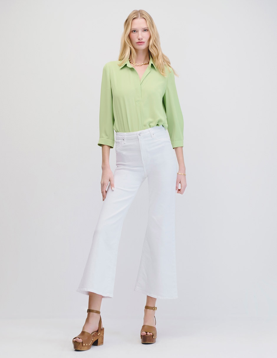 Blusa camisera manga 3/4 Julio para mujer