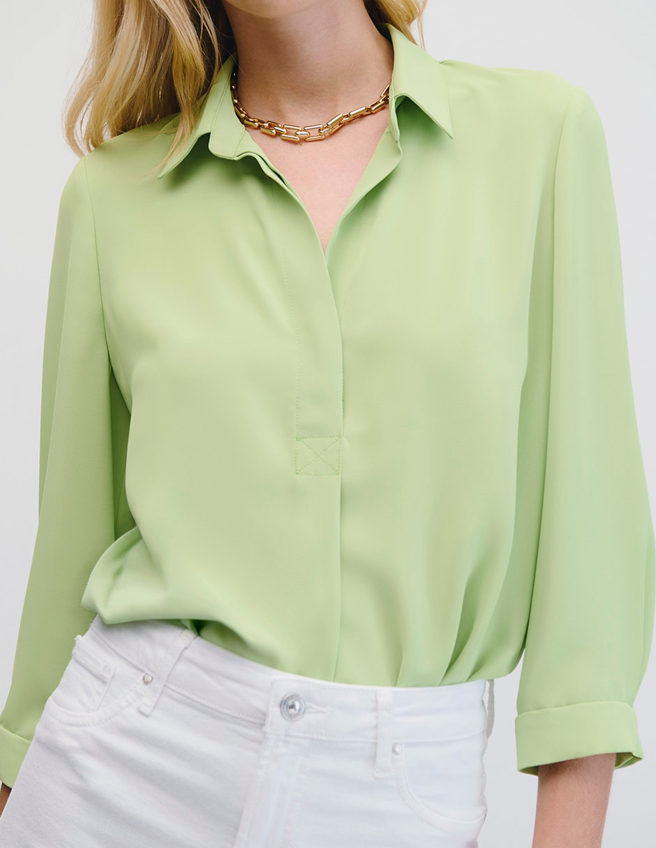 Blusa camisera manga 3/4 Julio para mujer