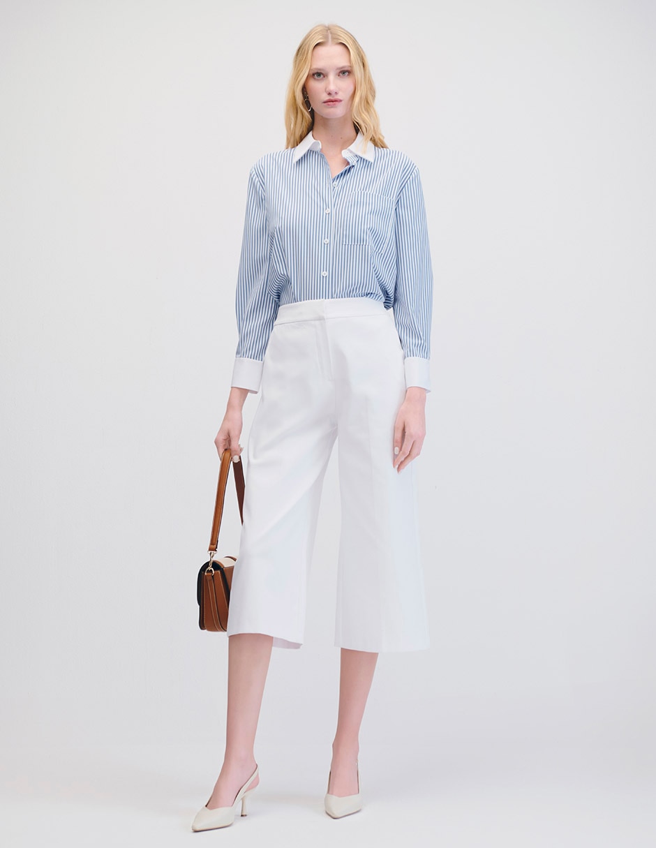 Blusa camisera manga larga Julio para mujer