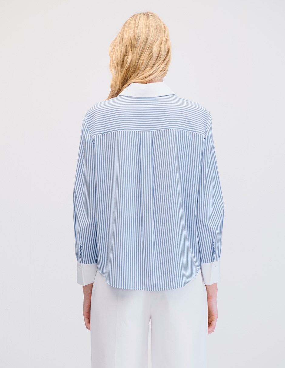 Blusa camisera manga larga Julio para mujer