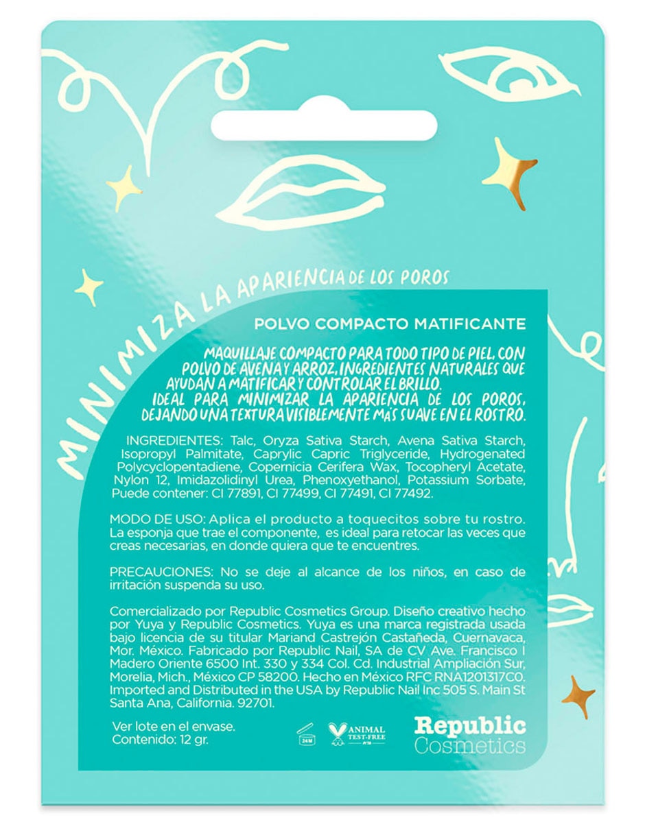 Polvo compacto matificante Yuya