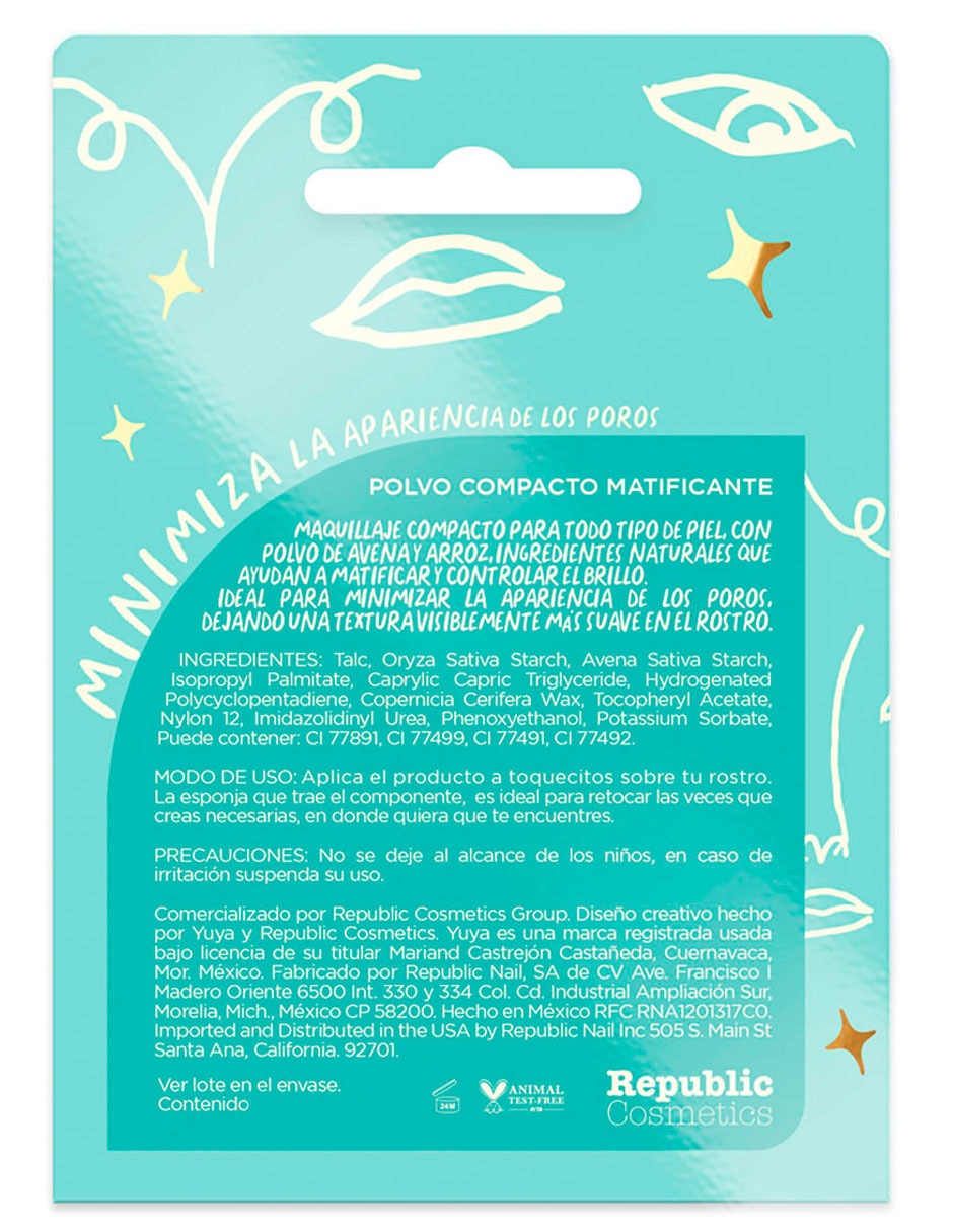 Polvo compacto traslúcido Yuya