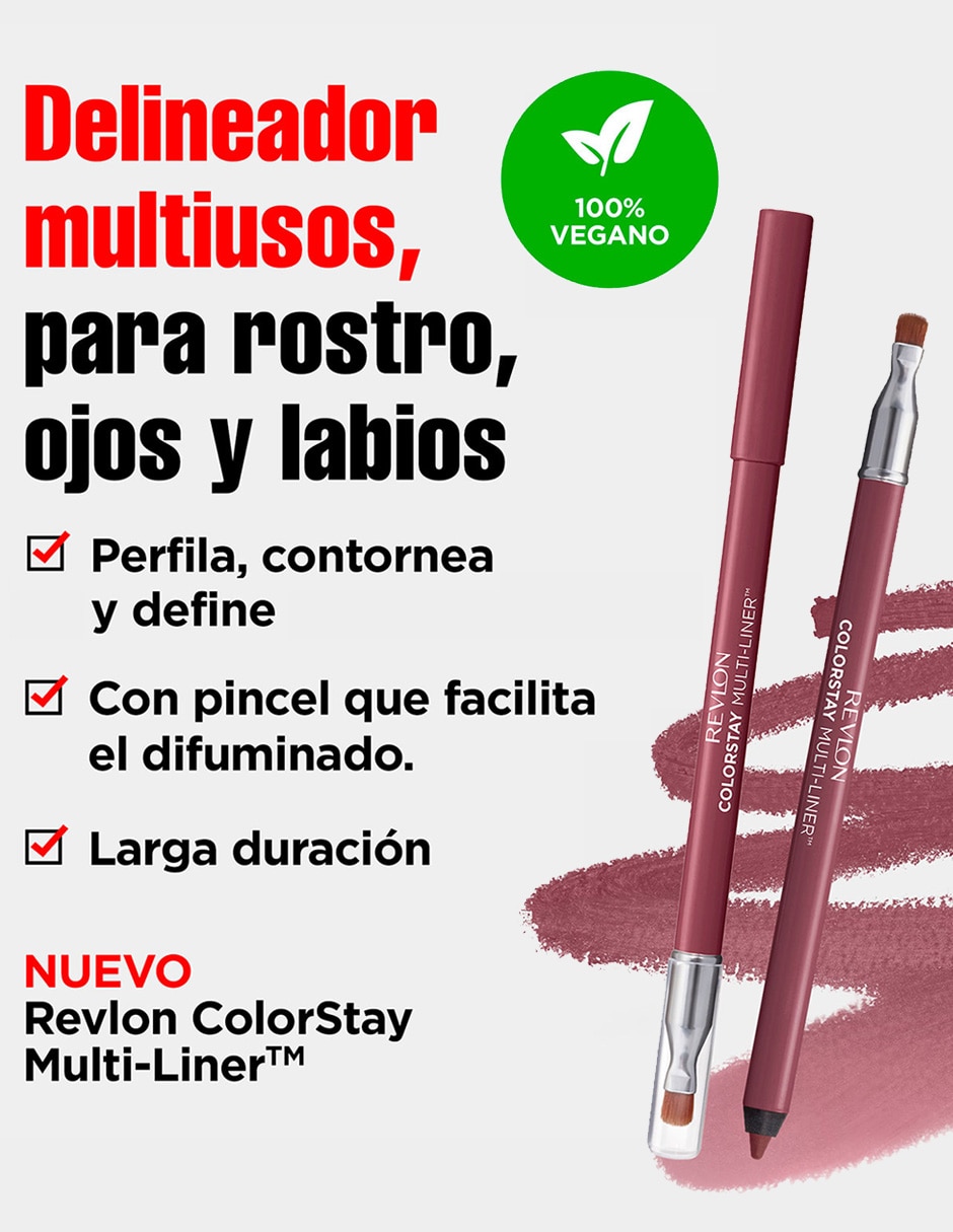 Delineador para rostro labios y ojos Revlon metálico ColorStay Multi-Liner